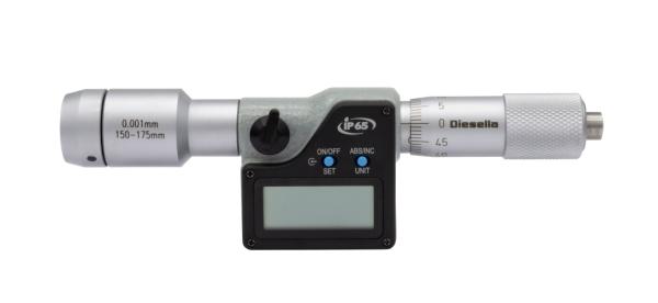 Digital Indv. mikrometerskrue 150-1500x0,001 mm med udskiftelige forlængere (modulær)